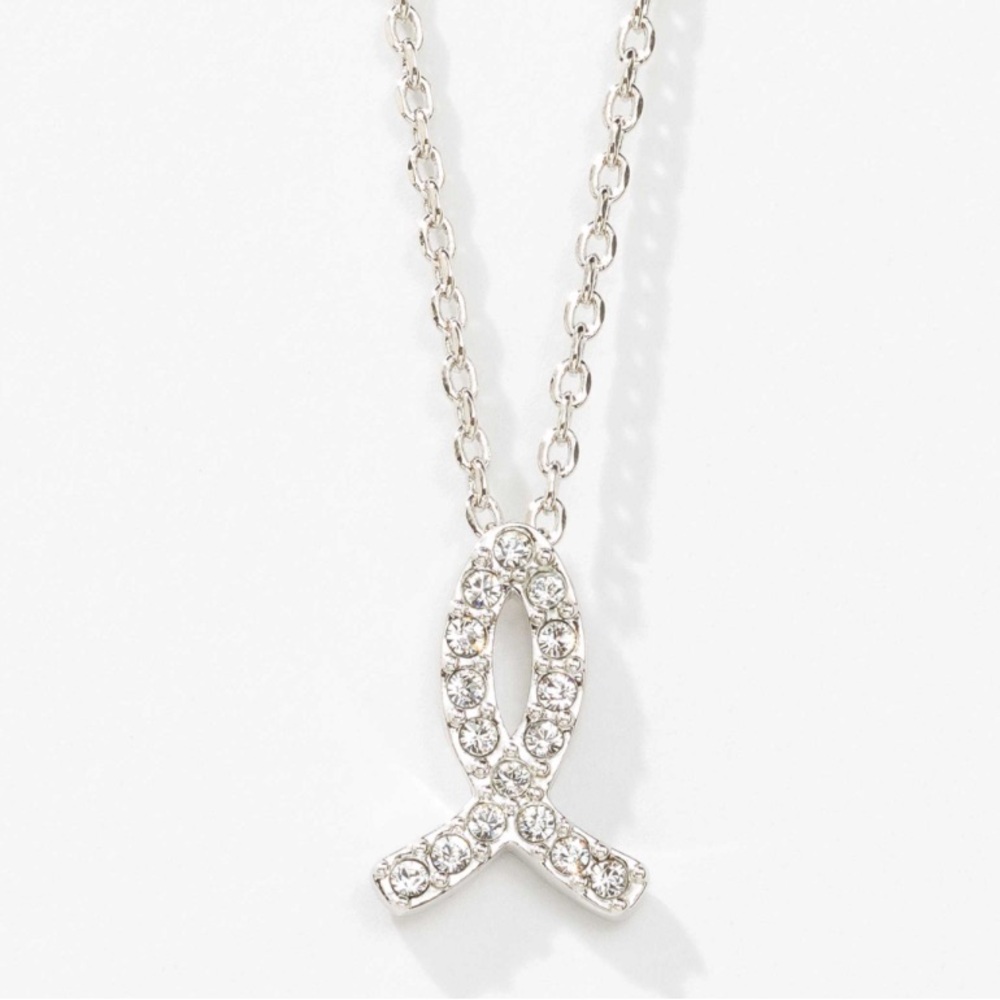 Touchstone Crystal by Swarovski Ribbon Necklace‎